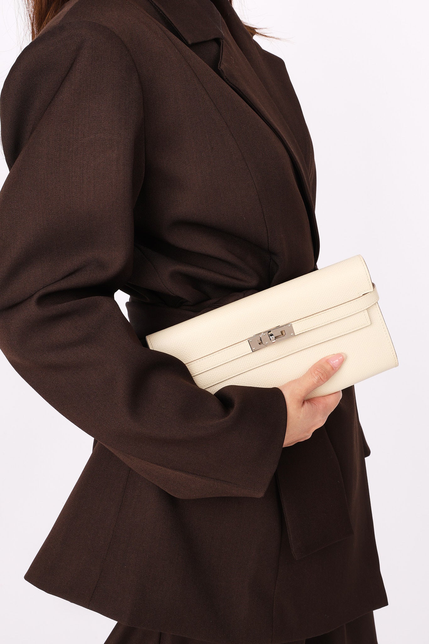 Hermès Kelly Long Wallet (color) Clemence PHW