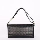 Chanel Chocolate Bar Shoulder Bag Black Calfskin GHW