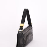 Chanel Chocolate Bar Shoulder Bag Black Calfskin GHW