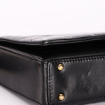 Chanel Chocolate Bar Shoulder Bag Black Calfskin GHW