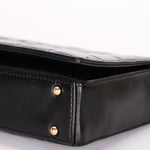 Chanel Chocolate Bar Shoulder Bag Black Calfskin GHW