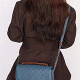 Chanel Thread Around Cuba Shoulder Bag Blue Caviar GHW