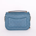 Chanel Thread Around Cuba Shoulder Bag Blue Caviar GHW