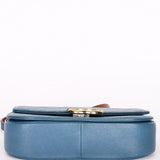 Chanel Thread Around Cuba Shoulder Bag Blue Caviar GHW
