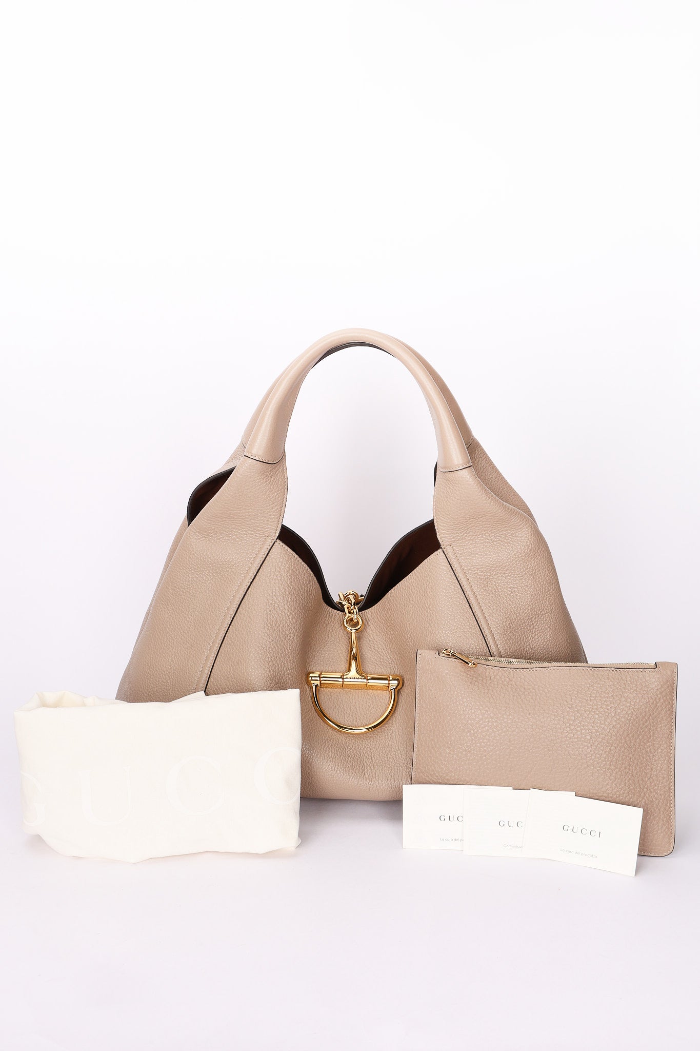 Gucci Softbit Shoulder Bag Taupe