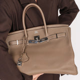 Hermès Birkin 35 Etoupe Clemence PHW