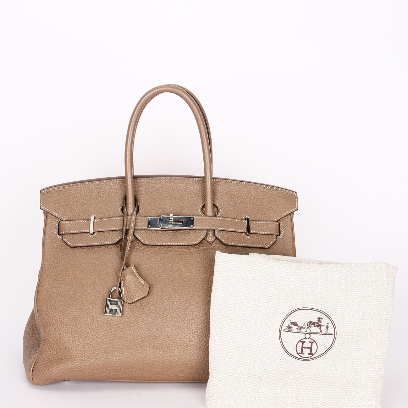 Hermès Birkin 35 Etoupe Clemence PHW