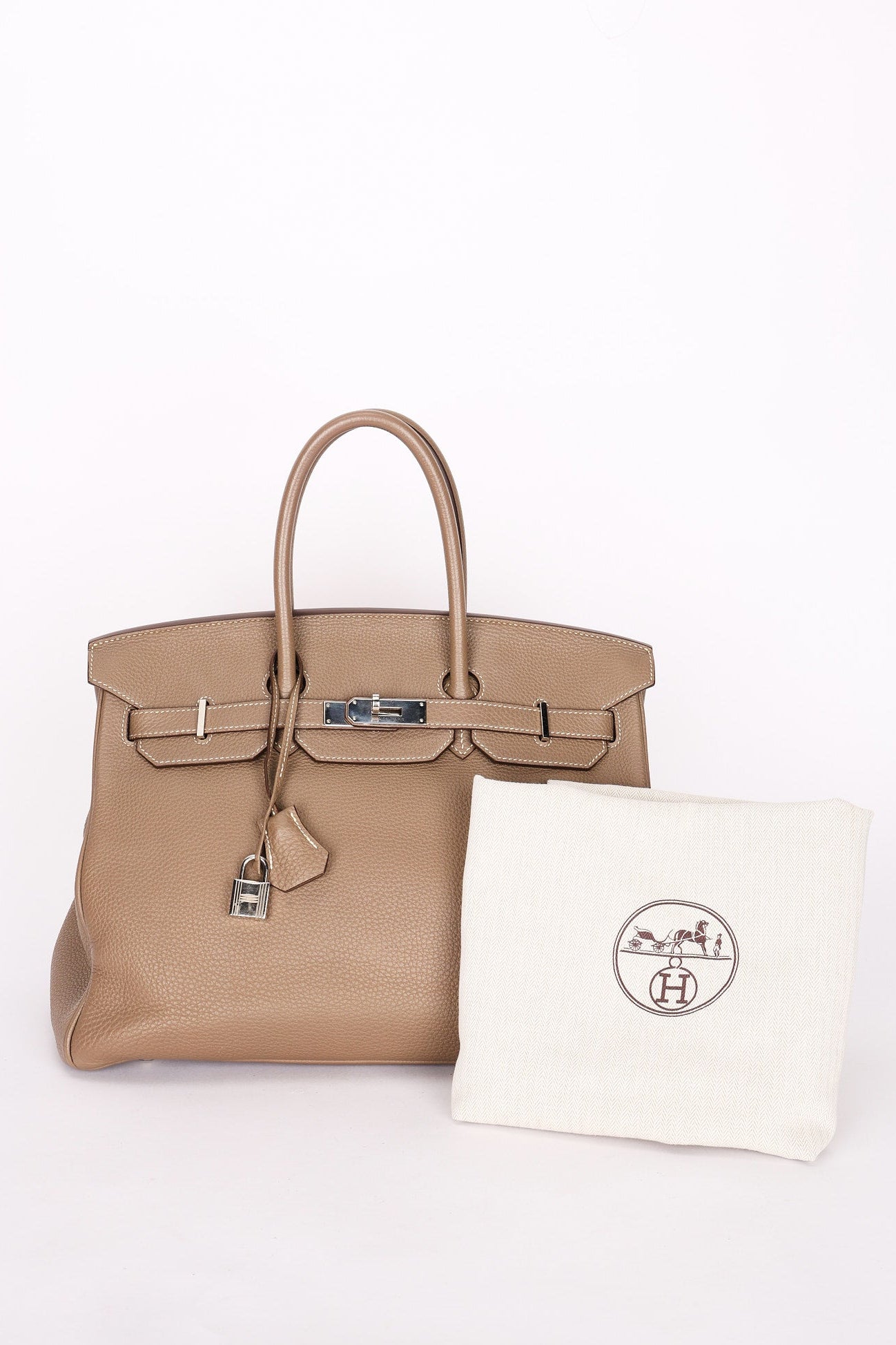 Hermès Birkin 35 Etoupe Clemence PHW