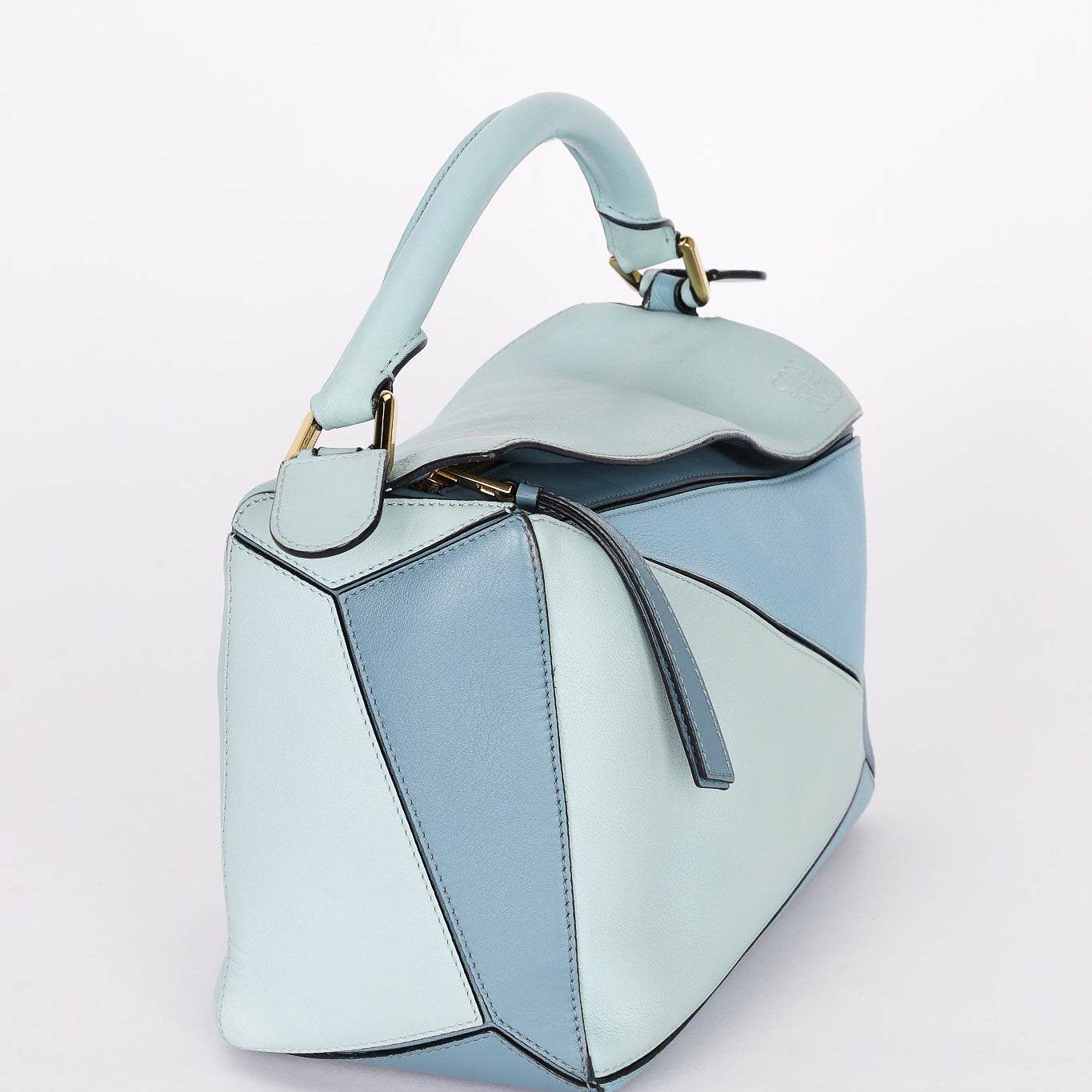Loewe Medium Tricolor Puzzle Bag Blue
