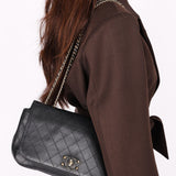 Chanel Single Flap Black Calfskin 2019 AGHW