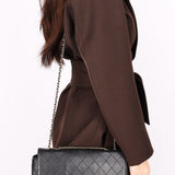 Chanel Single Flap Black Calfskin 2019 AGHW