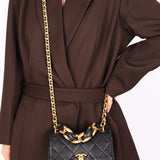 Chanel Mini Bag Black Calfskin AGHW