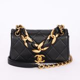 Chanel Mini Bag Black Calfskin AGHW