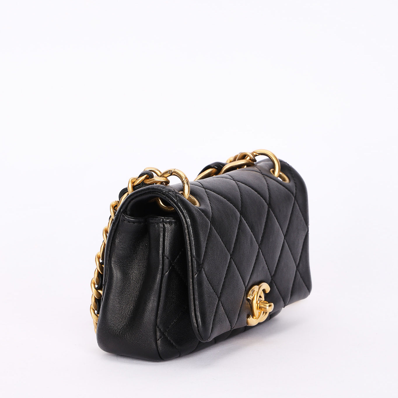 Chanel Mini Bag Black Calfskin AGHW