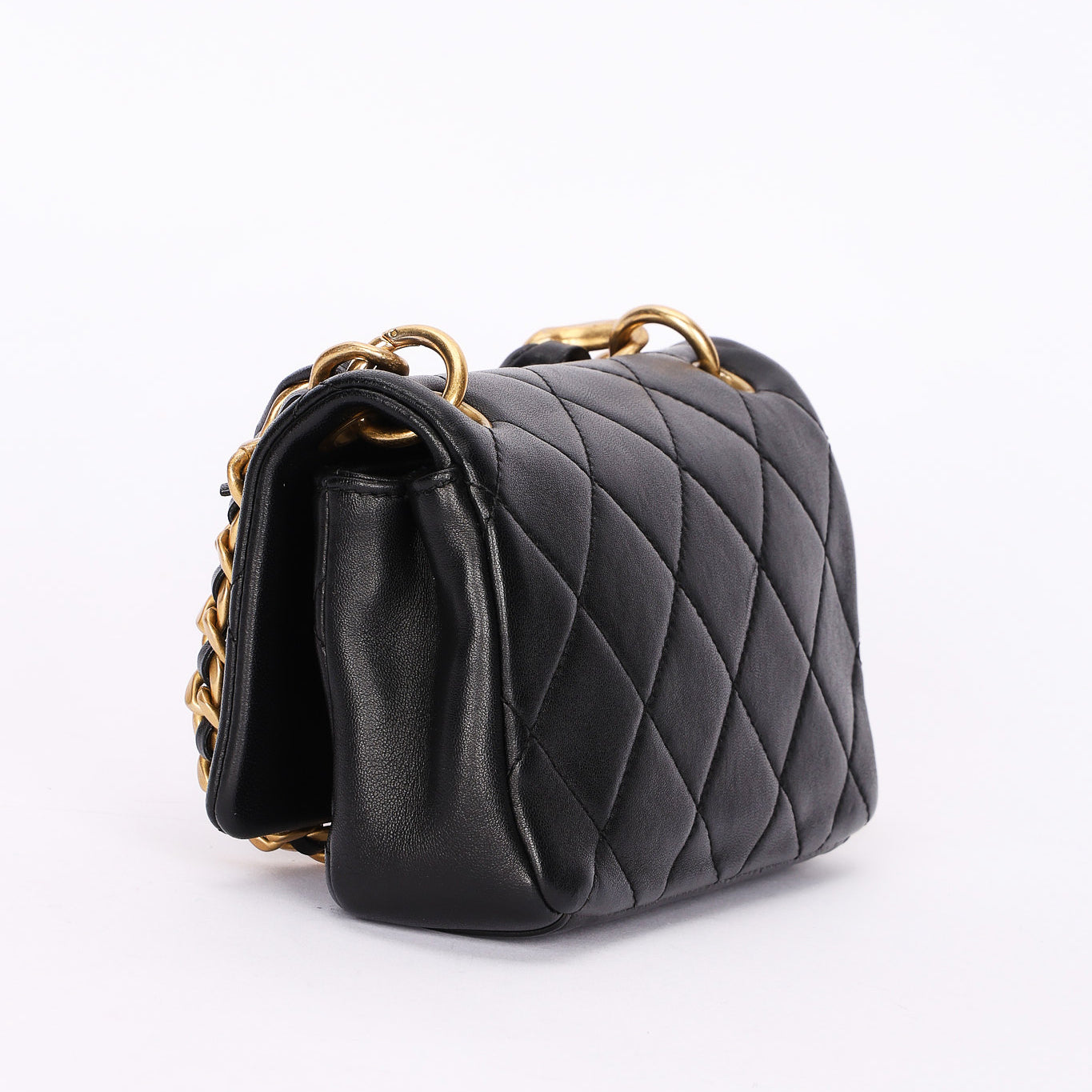 Chanel Mini Bag Black Calfskin AGHW