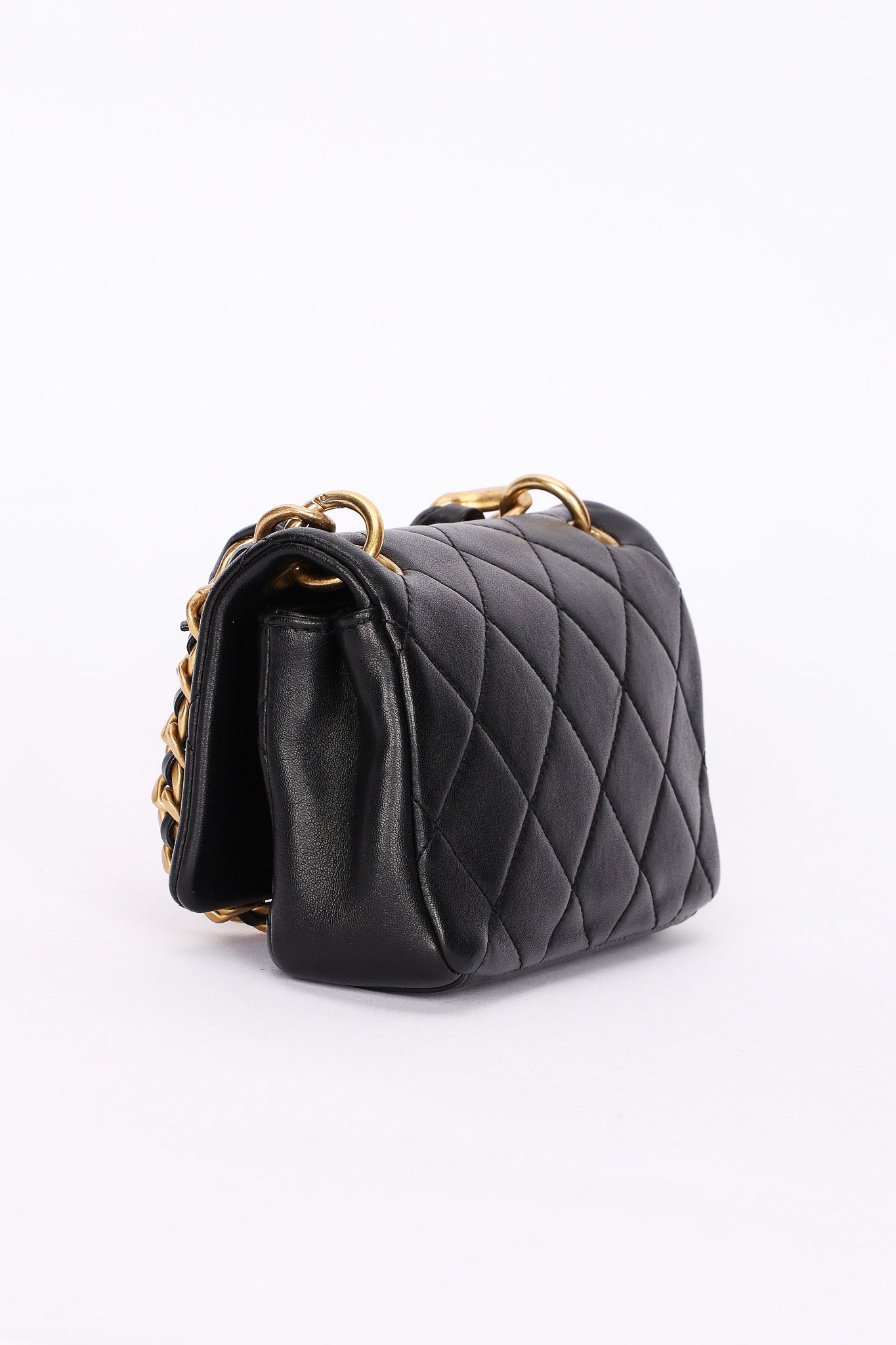 Chanel Mini Bag Black Calfskin AGHW