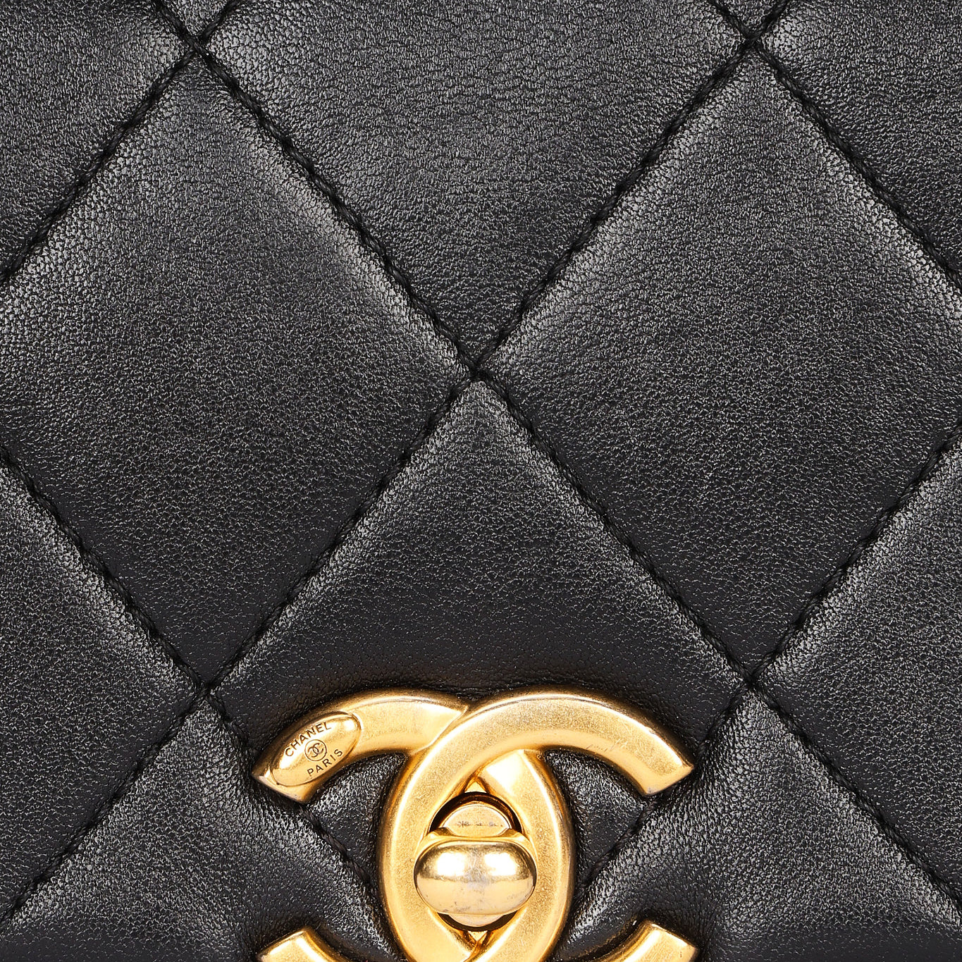 Chanel Mini Bag Black Calfskin AGHW