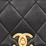 Chanel Mini Bag Black Calfskin AGHW