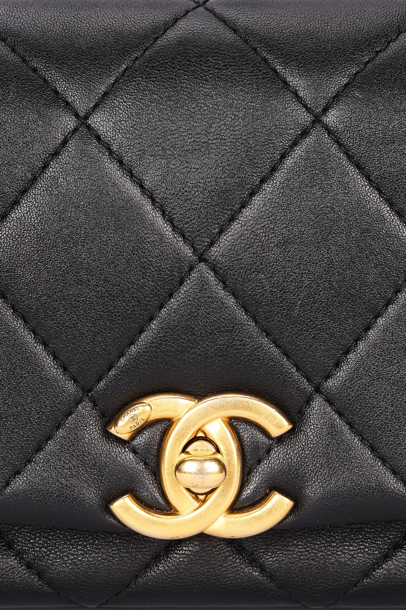 Chanel Mini Bag Black Calfskin AGHW