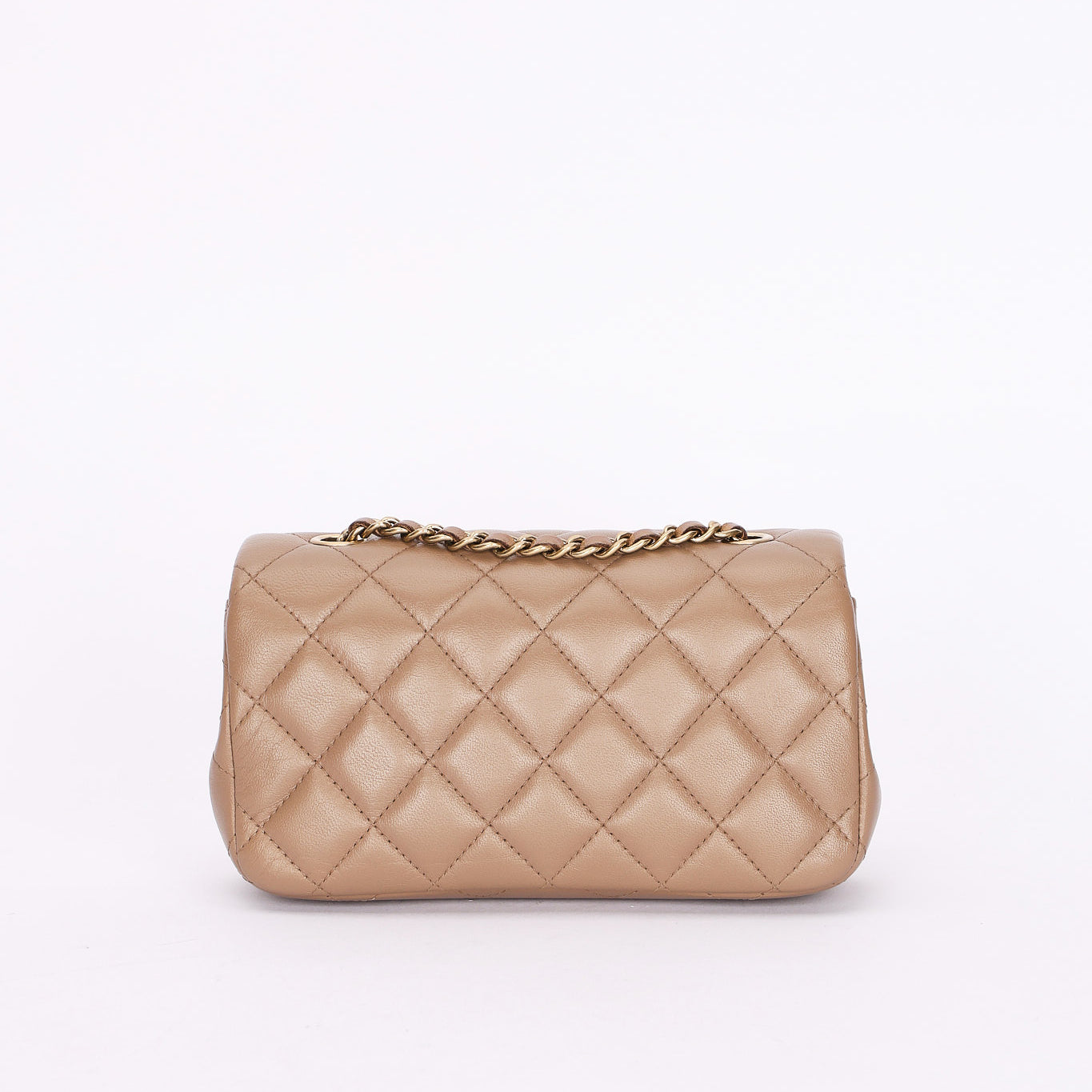 Chanel Extra Mini Classic Single Flap Taupe ACGHW