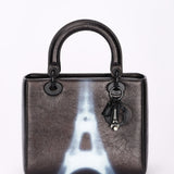 Dior Medium Lady Eiffel Tower Crinkled Calfskin