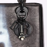 Dior Medium Lady Eiffel Tower Crinkled Calfskin