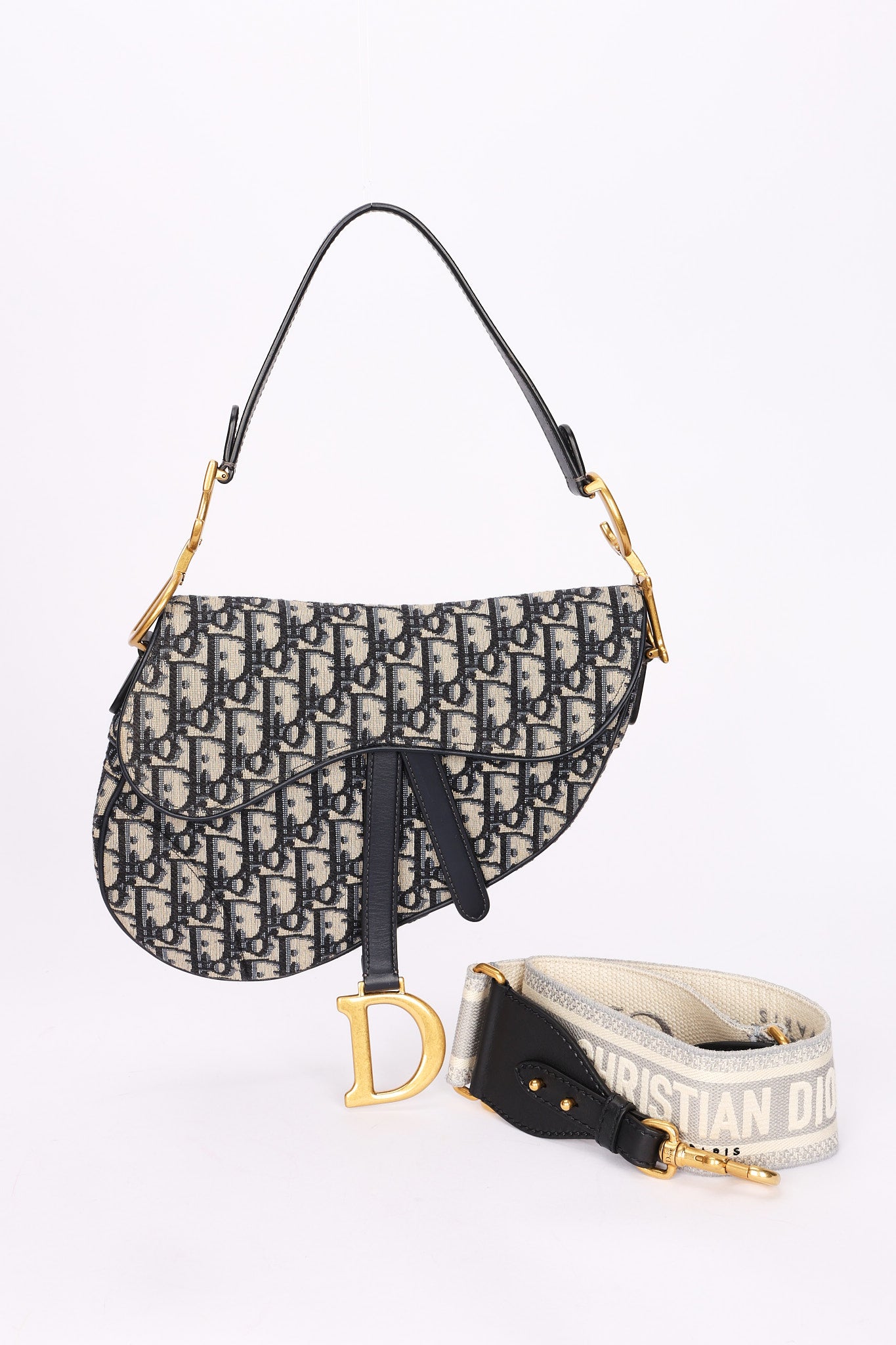 Dior Trotter Medium Saddle with Guitar Strap