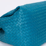 Bottega Veneta Intrecciato Shoulder Bag Cobalt Blue