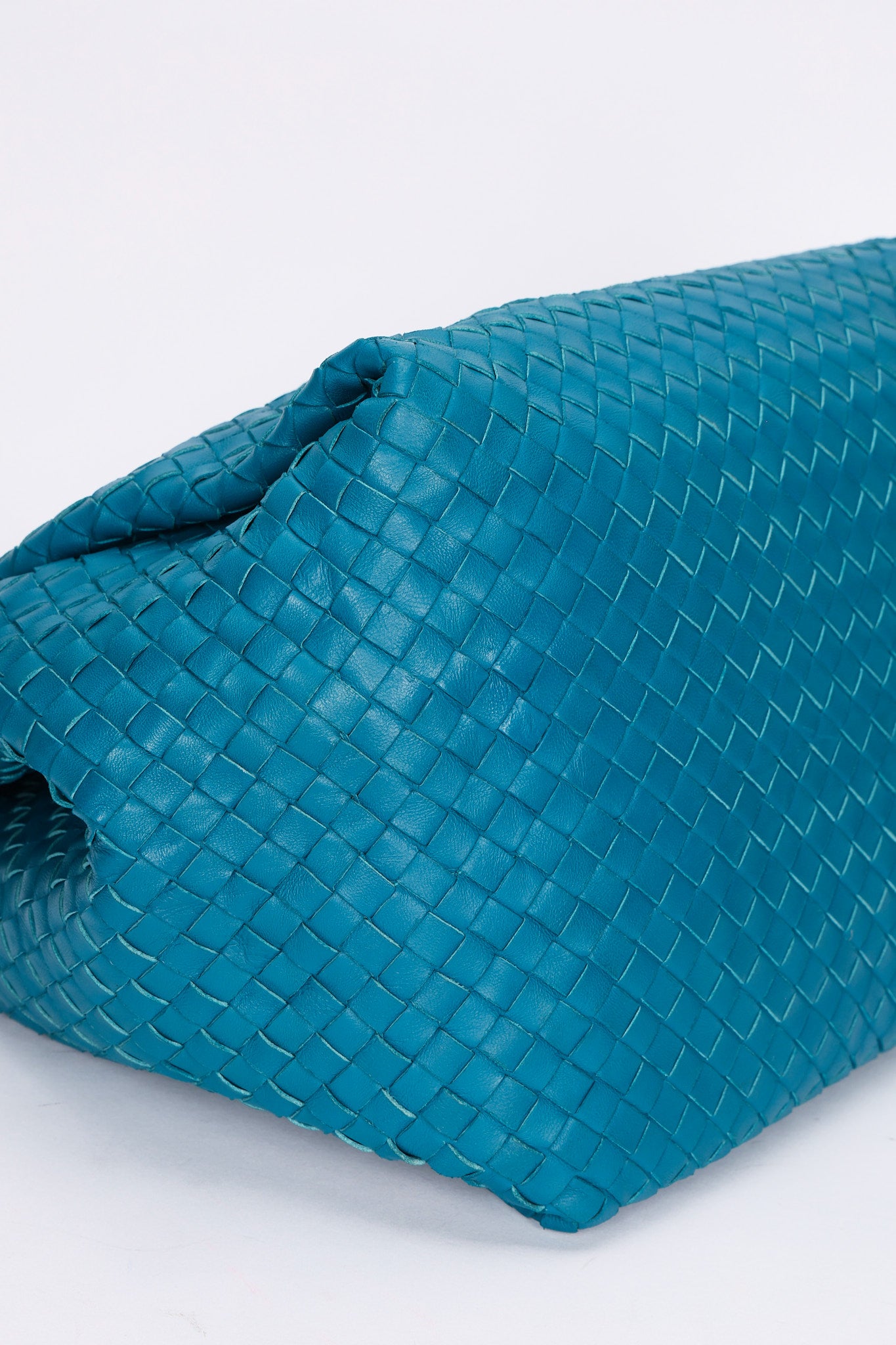 Bottega Veneta Intrecciato Shoulder Bag Cobalt Blue