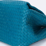 Bottega Veneta Intrecciato Shoulder Bag Cobalt Blue
