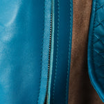 Bottega Veneta Intrecciato Shoulder Bag Cobalt Blue