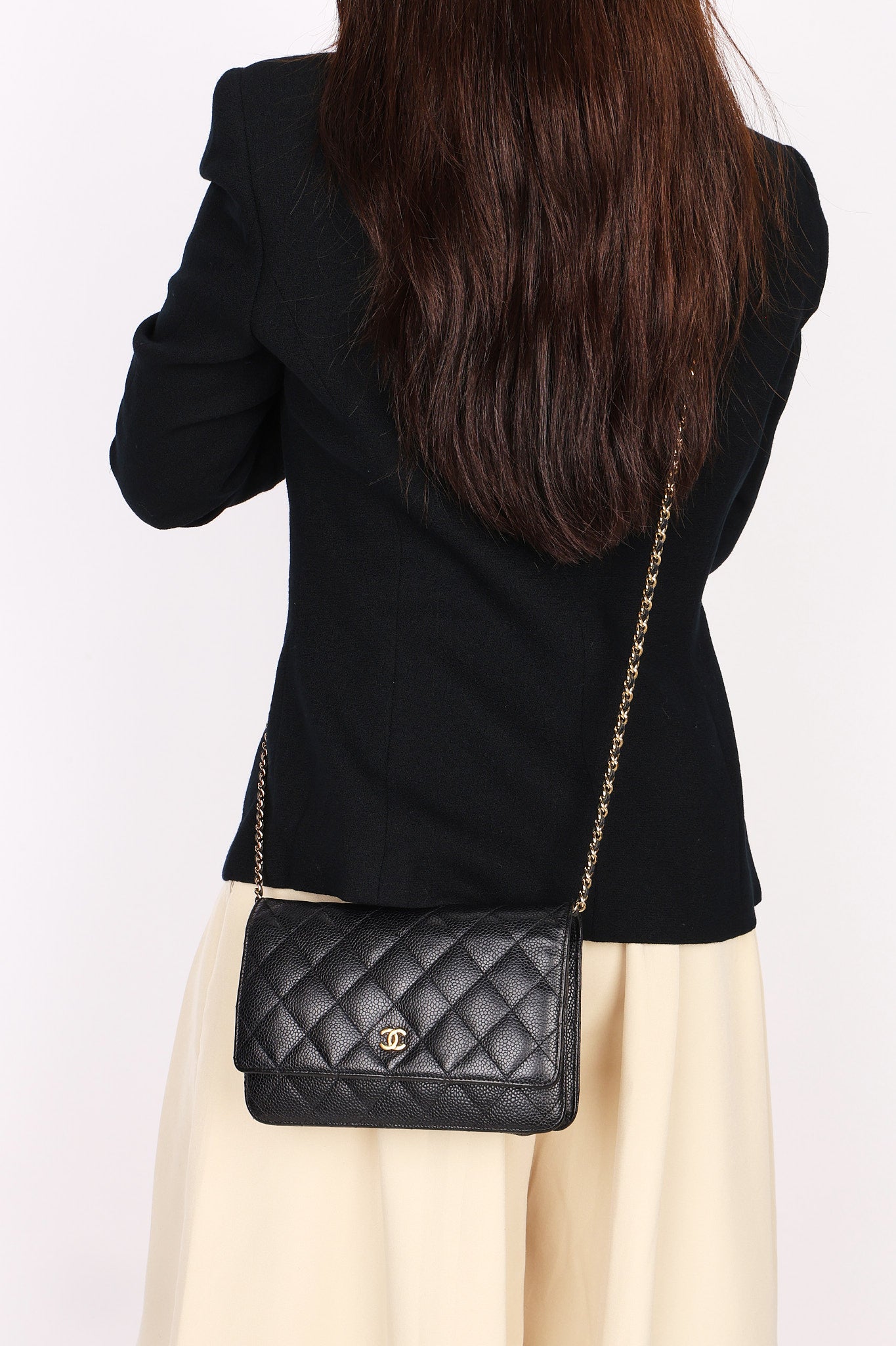 Chanel Wallet on Chain Black Caviar GHW