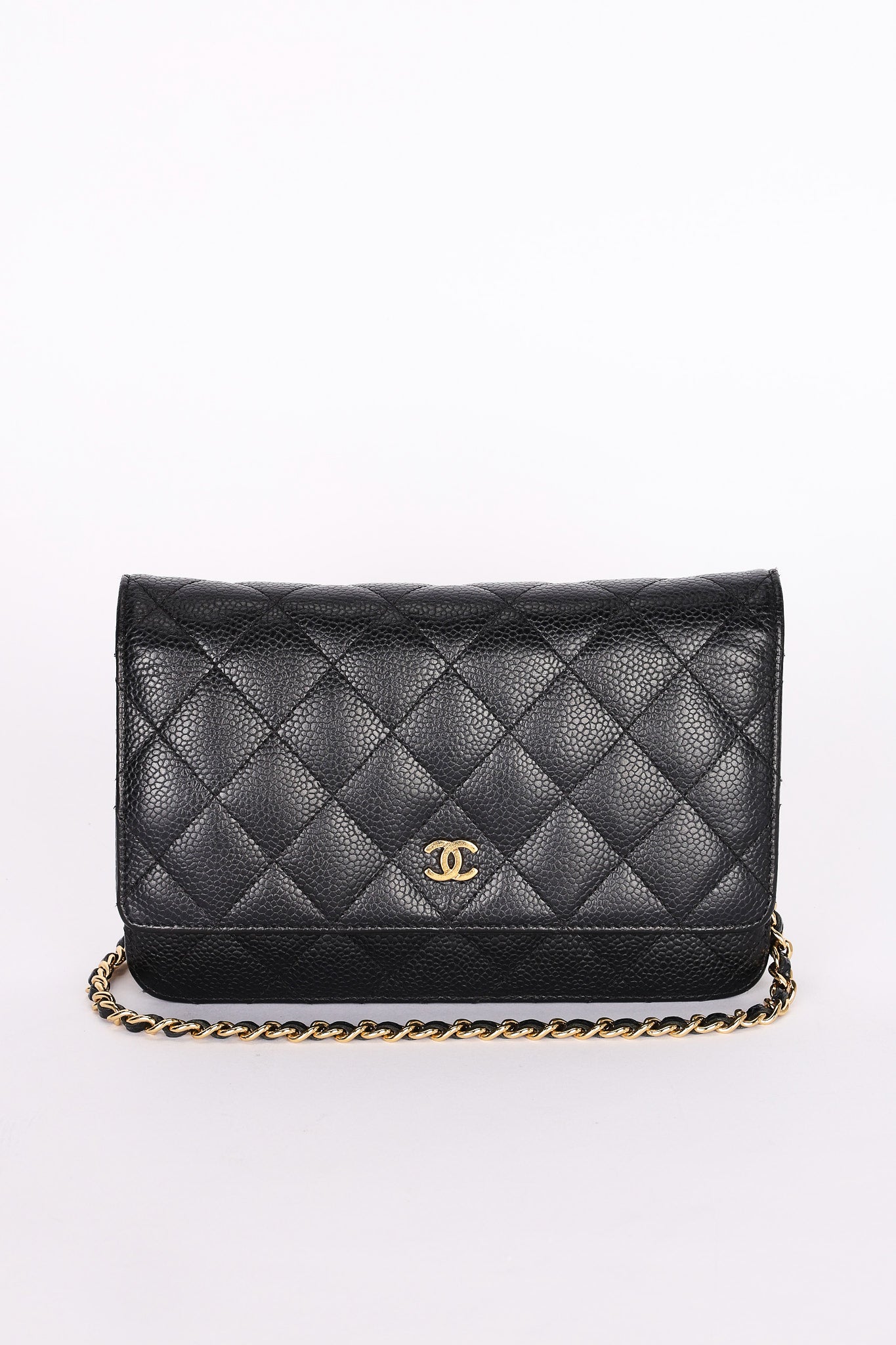 Chanel Wallet on Chain Black Caviar GHW