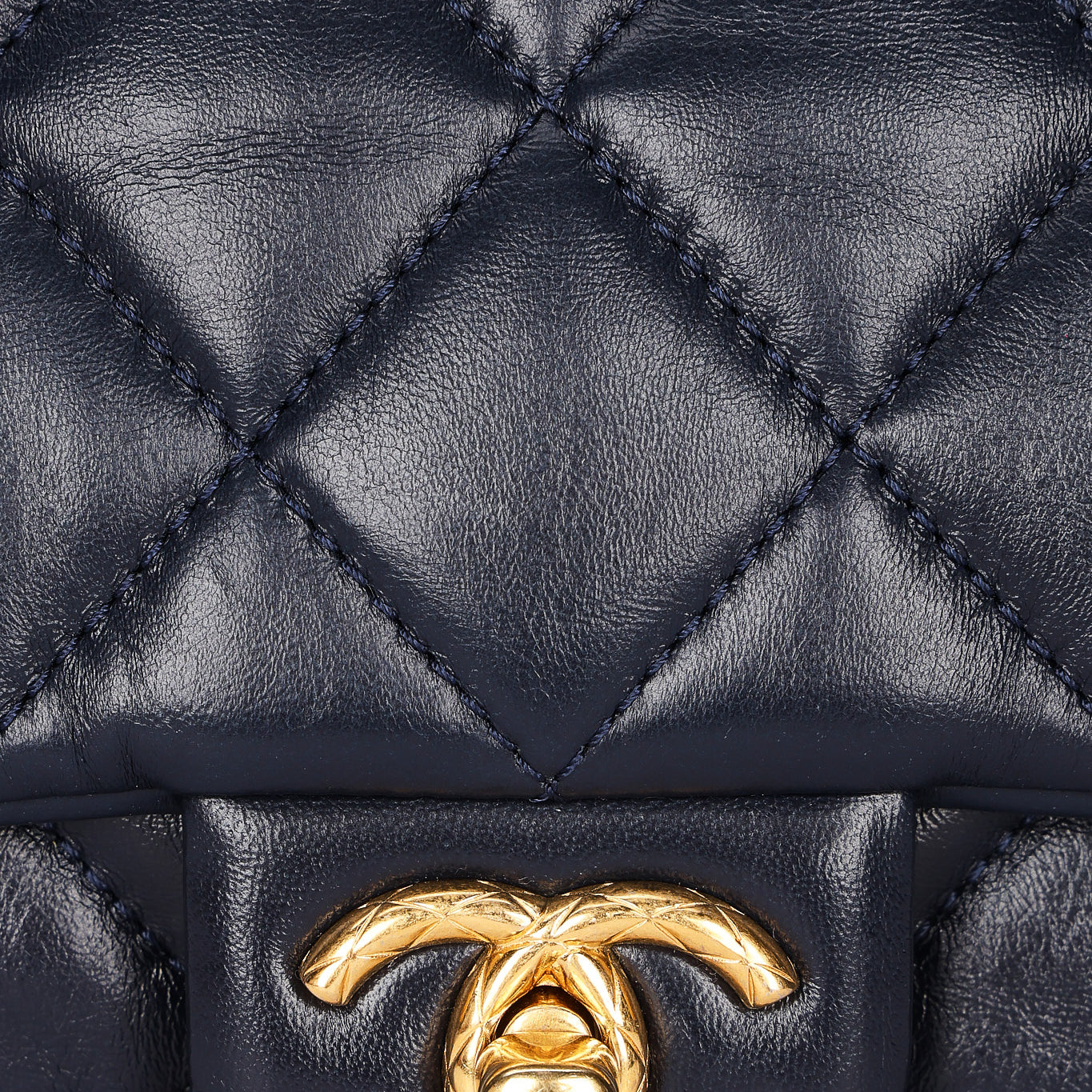 Chanel Bag Navy Lambskin AGHW