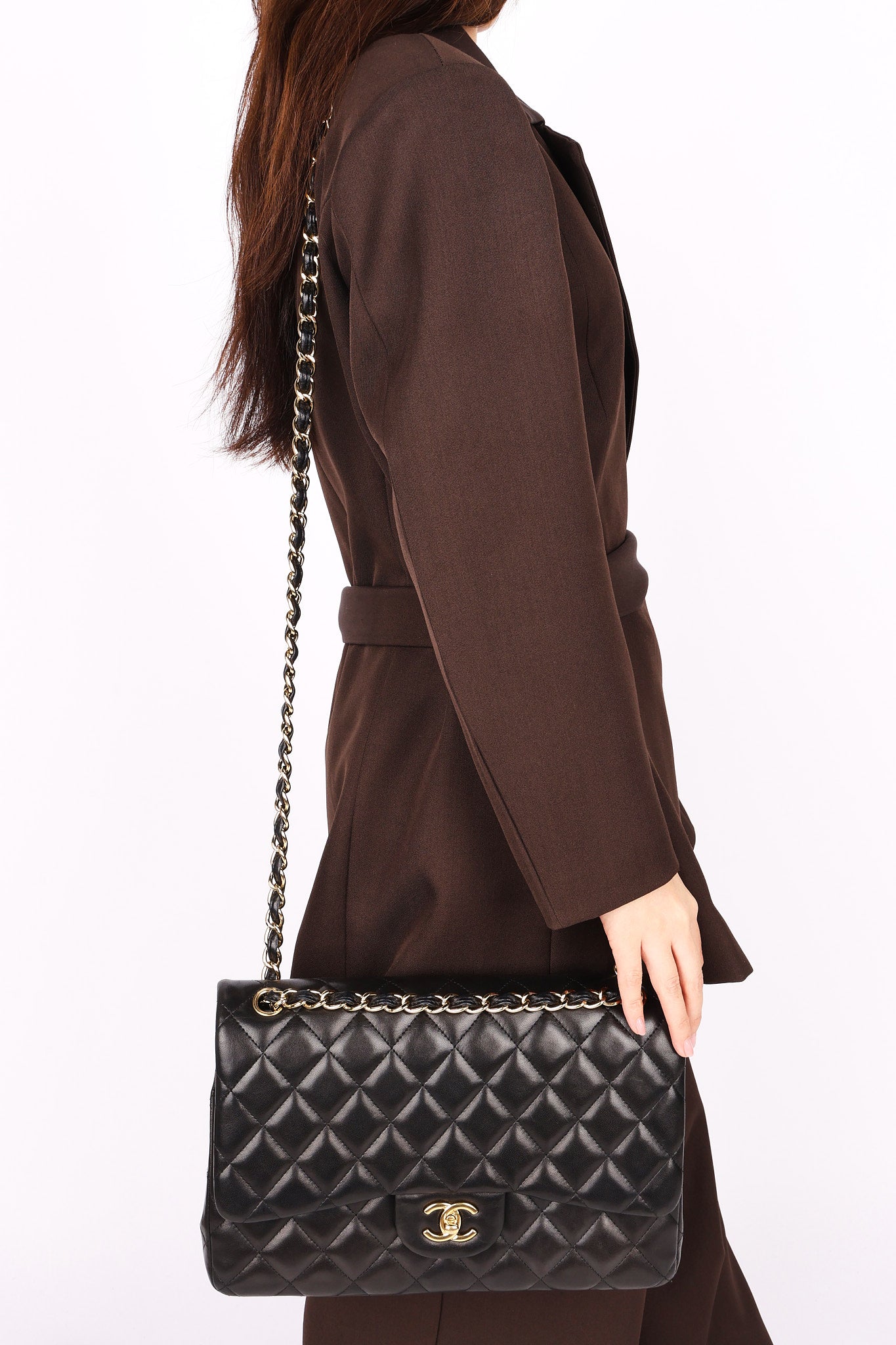 Chanel Jumbo Classic Double Flap Black Lambskin GHW