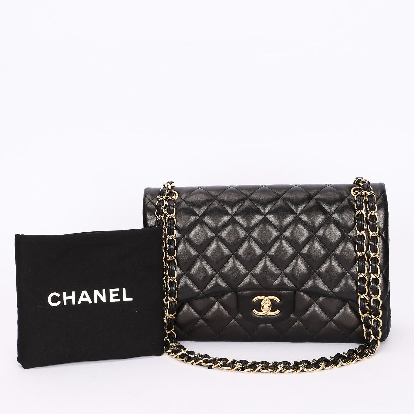 Chanel Jumbo Classic Double Flap Black Lambskin GHW