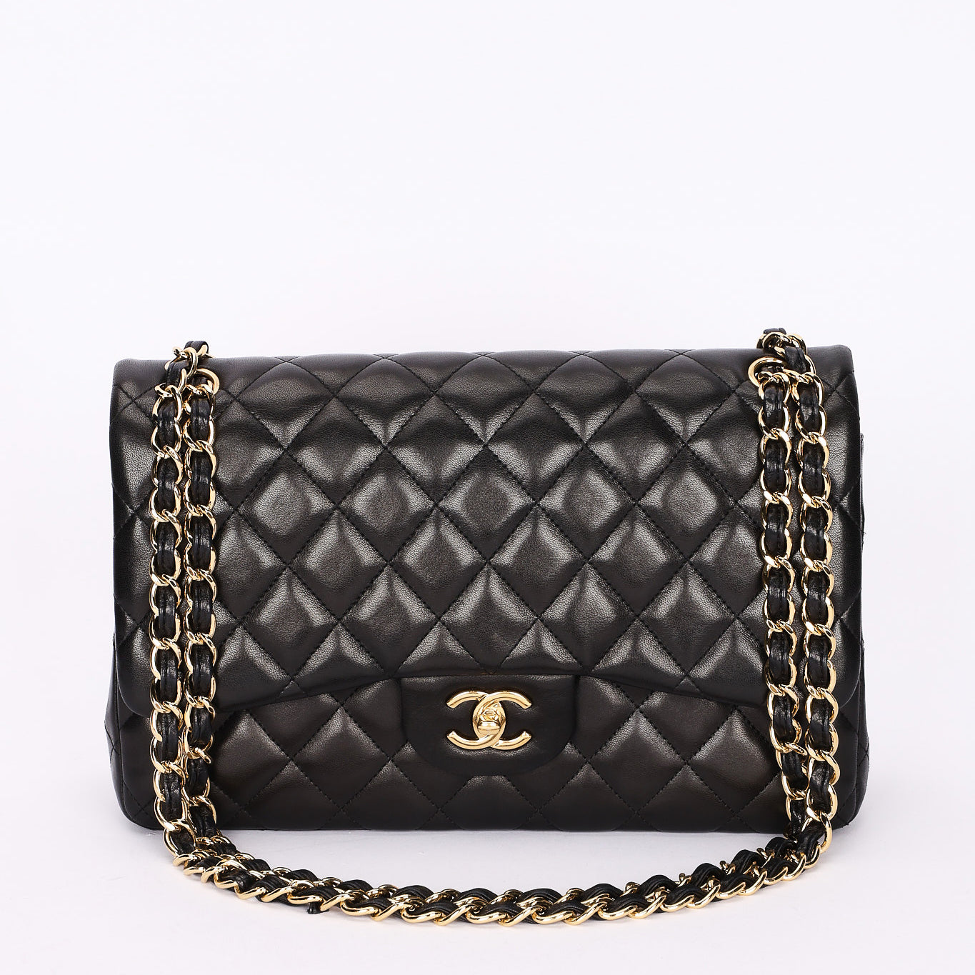 Chanel Jumbo Classic Double Flap Black Lambskin GHW