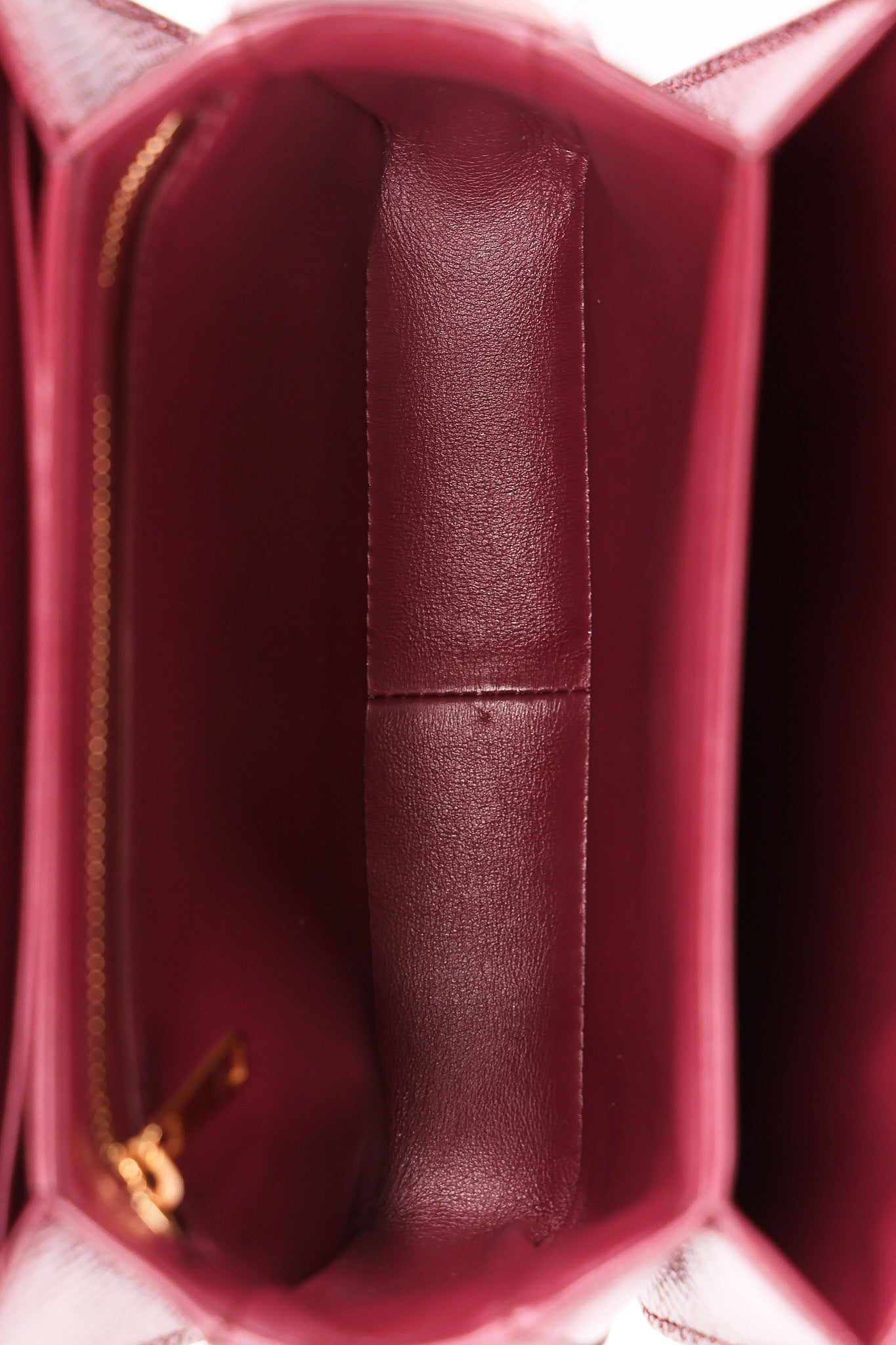 Celine Teen Triomphe Crossbody Bag Burgundy Lizard
