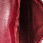 Chanel Single Flap Bordeaux Calfskin and Python AGHW