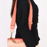 Chanel Small Sunset On The Sea Single Flap Coral Caviar AGHW