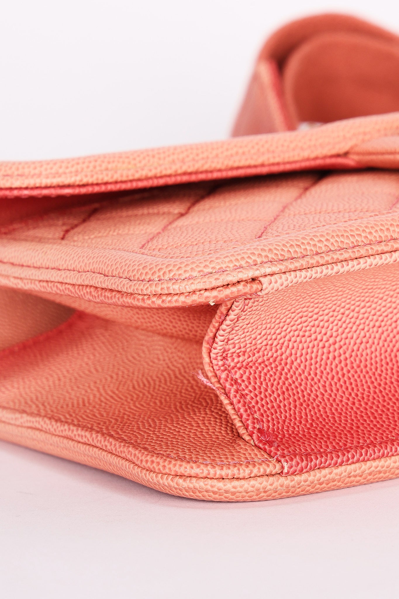 Chanel Small Sunset On The Sea Single Flap Coral Caviar AGHW
