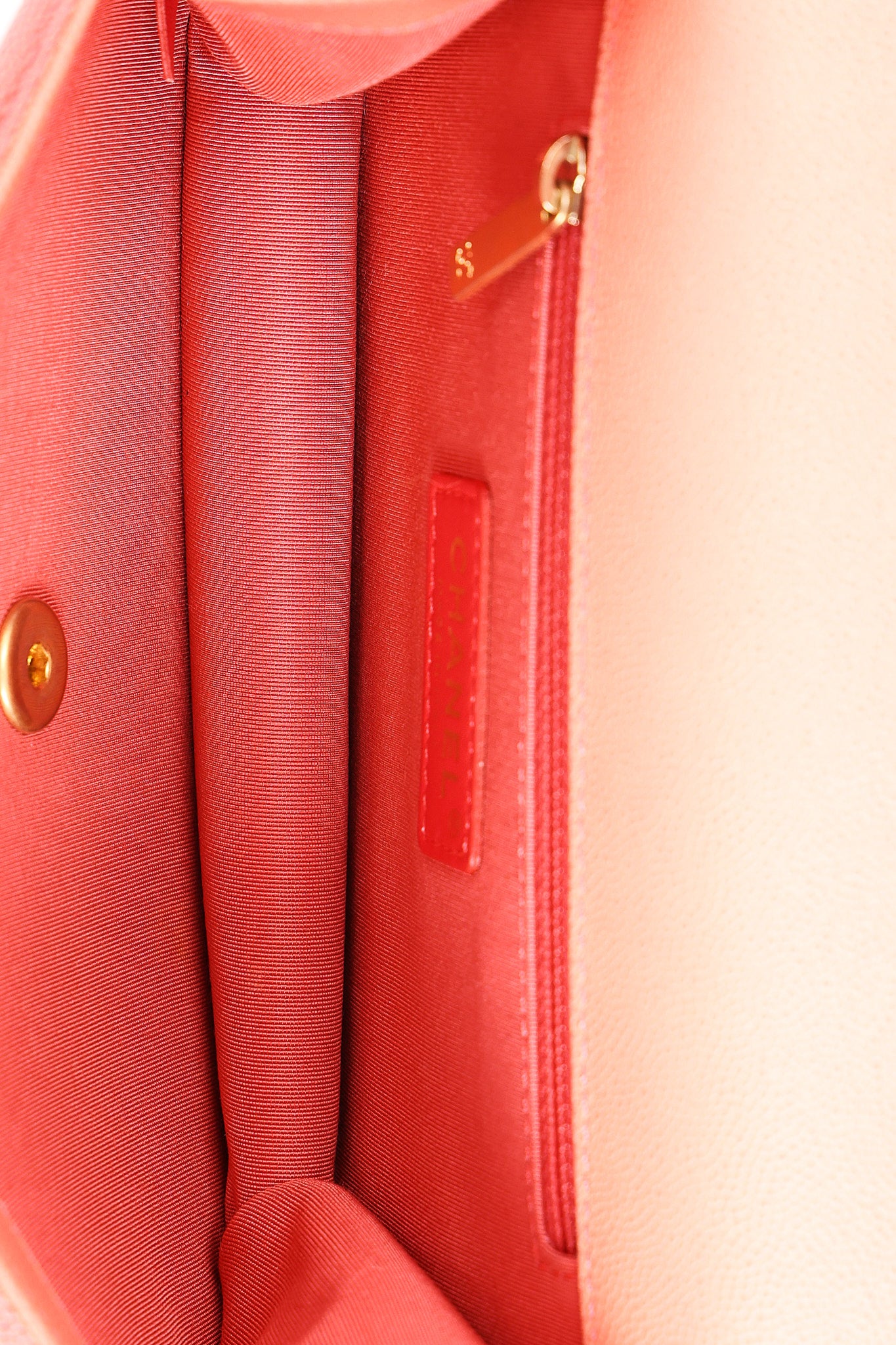 Chanel Small Sunset On The Sea Single Flap Coral Caviar AGHW