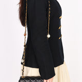 Chanel Poker Charms Mini Square Flap Black Lambskin AGHW