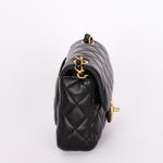 Chanel Poker Charms Mini Square Flap Black Lambskin AGHW