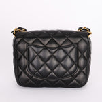 Chanel Poker Charms Mini Square Flap Black Lambskin AGHW