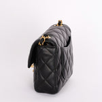 Chanel Poker Charms Mini Square Flap Black Lambskin AGHW