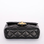 Chanel Poker Charms Mini Square Flap Black Lambskin AGHW