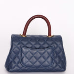 Chanel Caviar Navy Coco Handle Crossbody Bag
