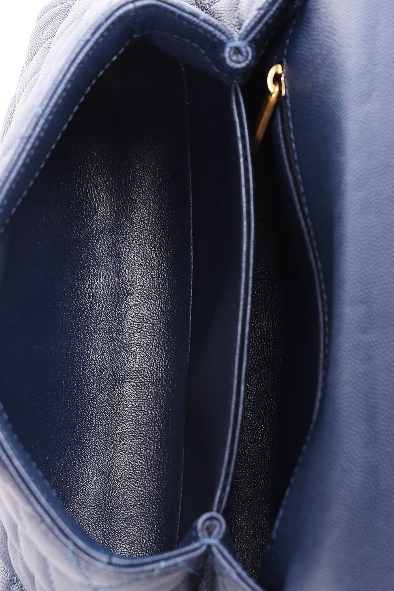 Chanel Caviar Navy Coco Handle Crossbody Bag