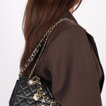 Chanel Coco Charms Mini Rectangular Black Lambskin 2020 CGHW